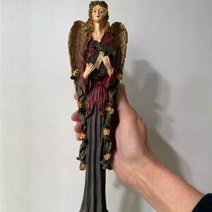 11” Angel with Harp Figurine